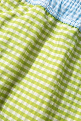 Swim Shorts Edmmond Studios Men Vichy Seersucker Light Blue
