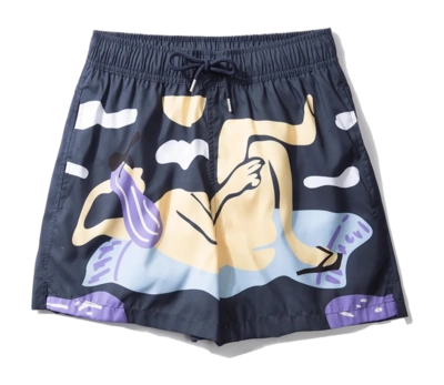Badehose Edmmond Studios Sunbathe Herren Navy