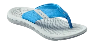 Slipper Reef Kids Santa Ana Light Blue Light Grey