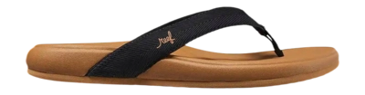 Flip Flops Reef Damen Cushion Harmony Black Tan
