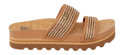 Sandaal Reef Women Cushion Vista Hi Chocolate Raffia