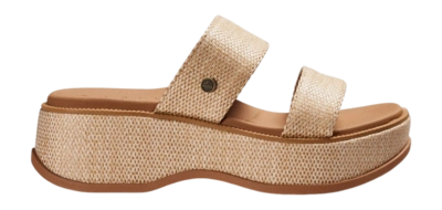 Slipper Reef Women Lofty Lux Hi Tan Raffia