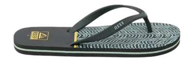 Flip Flops Reef Kids Switchfoot Print Black Yellow Swell