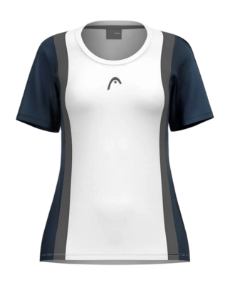 T-Shirt de Tennis HEAD Femme Club 25 Tech Tee Navy White