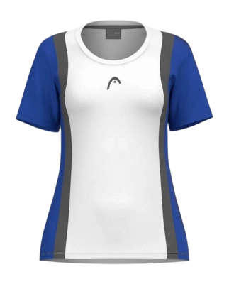 T-Shirt de Tennis HEAD Femme Club 25 Tech Tee Royal White
