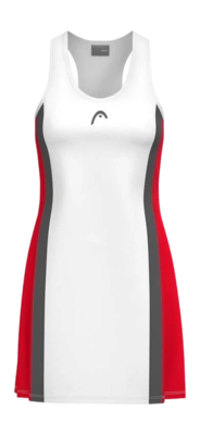 Robe de Tennis HEAD Femme Club 25 Dress Red White