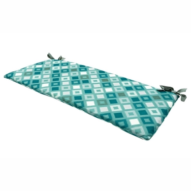 Bankkussen Madison Grids Sea Blue (170 x 48 cm)