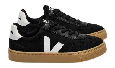 Veja Kids Small Volley Canvas Black White