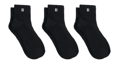 Sok Sweaty Betty Women Essentials Mini Crew Black (3-Pack)