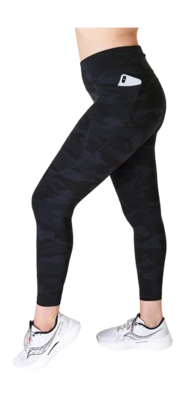 Leggings Sweaty Betty Women Power 7/8 Workout Ultra Black Camo Print