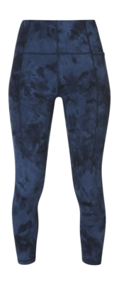 Legging Sweaty Betty Women Super Soft 7/8 Yoga Navy Blue Spray Dye