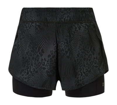 Short Sweaty Betty Femme Nouveau Prix Moyen Course Gris Hybride Imprimé Léopard