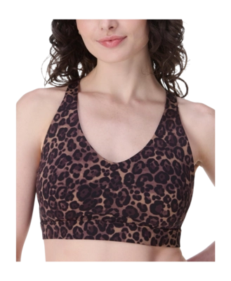 Sport BH Sweaty Betty Women Power Pulse Brown Wild Leopard Print