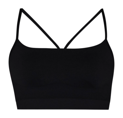 Sports Bra Sweaty Betty Women Spirit Restored Seamless Yoga Black