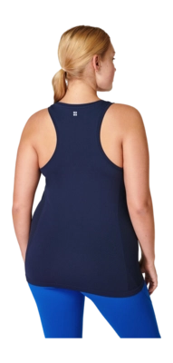 Vest Top Sweaty Betty Women Athlete Seamless Workout Navy Blue