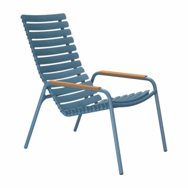 Loungestoel Houe Reclips Lounge Chair Bamboo Sky blue