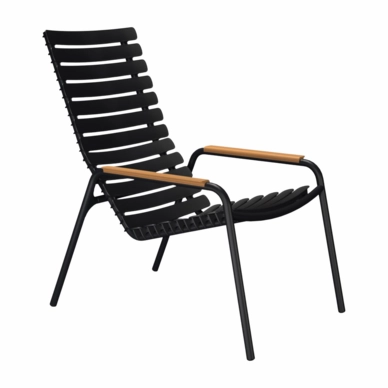 Loungestoel Houe Reclips Lounge Chair Bamboo Black