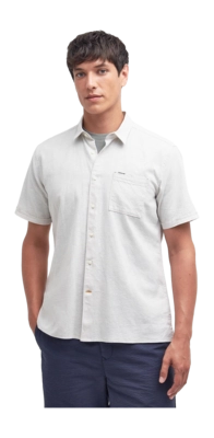 Blouse Barbour Men Nelson S/S Summer Fit Shirt Mist