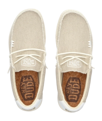 Instapper HEYDUDE Men Wally Braided Off White