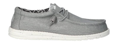 Instapper HEYDUDE Men Wally Stretch Canvas Light Grey