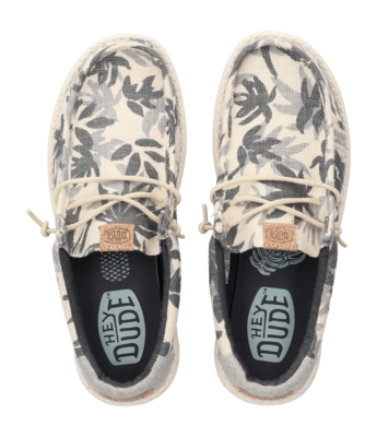 Slip-Ons HEYDUDE Men Wally Palm Jute Egret Cloud Blue