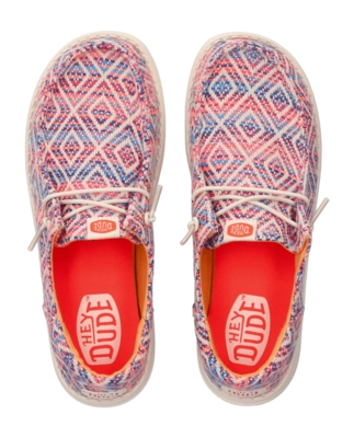 Slipper HEYDUDE Femme Wendy Funk Surf Baja Bleu Pink Multi
