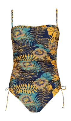 Swimsuit Barts Women Mahn Bandeau One Piece Navy