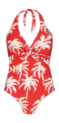 Swimsuit Barts Women Norri Halter Shaping One Piece Red