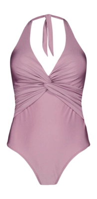 Badpak Barts Women Isla Halter Shaping One Piece Mauve