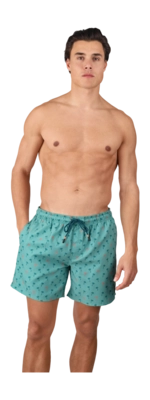 Maillot de Bain Brunotti Homme Cester Mini Mini Palm Aqua Bottle Green