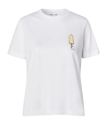 T-Shirt Samsoe Samsoe Sacamino SS Damen Eight Ice Flan