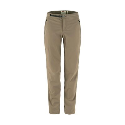 Broek Fjällräven Women High Coast Trail Trousers Suede Brown W