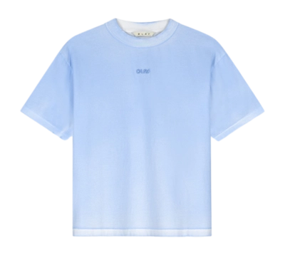 T-shirt Olaf Hussein Femme Sprayed Boxy Tee Surf Blue