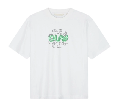 T-shirt Olaf Hussein Femme Sun Oversized Tee Optical White