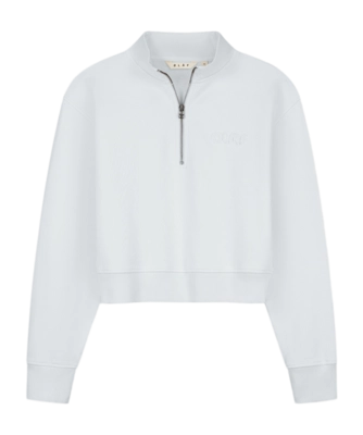 Sweatshirt Olaf Hussein Femme Half Zip Off-White