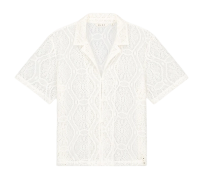 Chemise Olaf Hussein Women Lace Camp SS Off-White