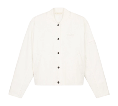 Veste Olaf Hussein Women Sun Denim Bomber Off-White