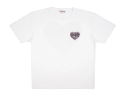 T-shirt Bisous Homme Cœur White