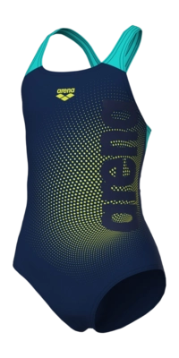 Maillot 1 pièce Arena Girls G Dim Light Swimsuit Swim Pro Dos L Navy/Water