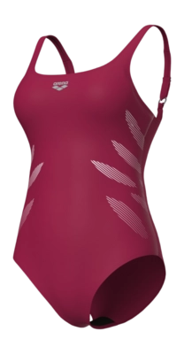 Badeanzug Arena W Swimsuit Milena Wing Back C Cup Red Damen Onion