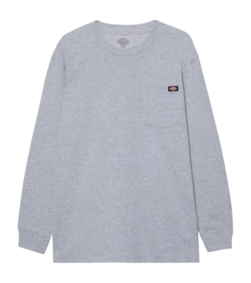 Long Sleeve T-Shirt Dickies Men Heavyweight LS Pocket Tee Heather Grey