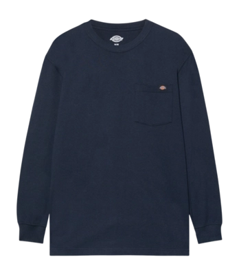 Long Sleeve T-Shirt Dickies Men Heavyweight LS Pocket Tee Dark Navy