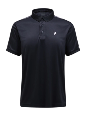 Poloshirt Peak Performance Player Polo Herren Black Motion Grey