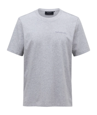 T-Shirt Peak Performance Men Original Small Logo Tee Med Grey Melange
