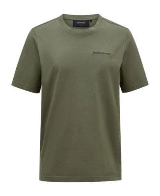 T-Shirt Peak Performance Men Original Small Logo Tee Pine Needle