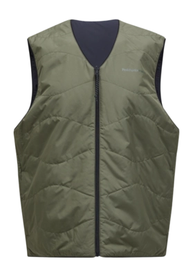Weste Peak Performance Insulated Reversable Vest Herren Pine Needle / Black