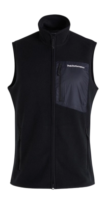 Body Warmer Peak Performance Men Pile Vest Black