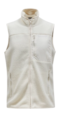 Body Warmer Peak Performance Men Pile Vest Vintage White