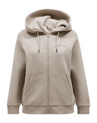 Kapuzenpullover Peak Performance Original Small Logo Zip Damen Avid Beige