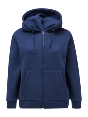 Kapuzenpullover Peak Performance Original Small Logo Zip Damen Blue Shadow